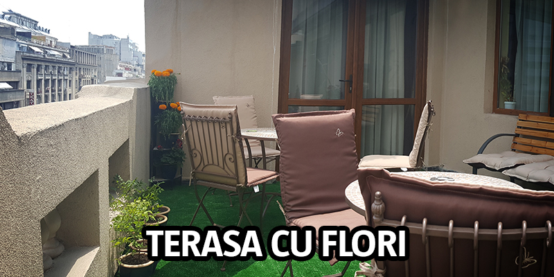 Terasa cu flori